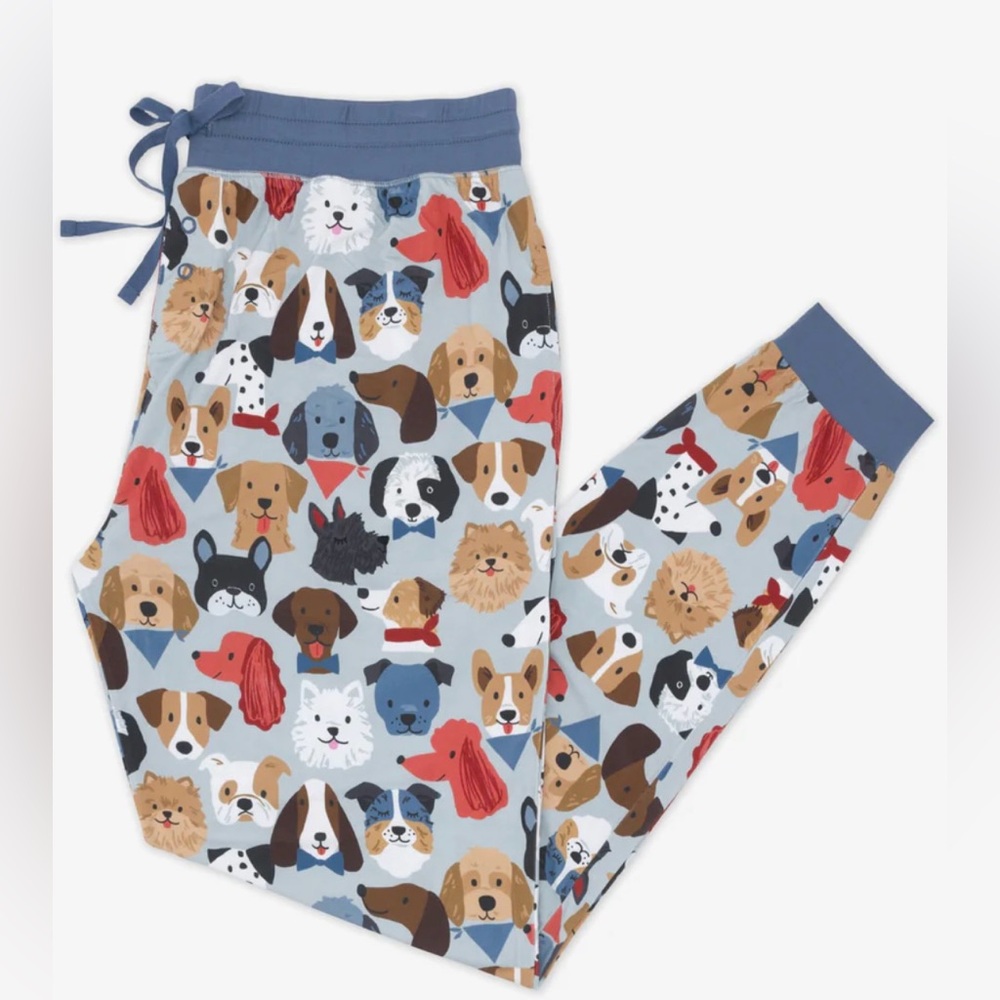 Little Sleepies Gray 🐶 Puppy Parade Women’s Pajama Pants Size XL NWT